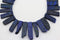 lapis lazuli graduated slice Sticks Points beads