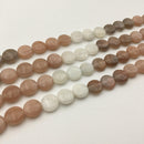 multi color moonstone smooth shape beads