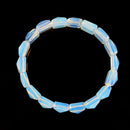 Opalite Double Drill Pyramid Shape Bracelet Size Approx 10mm Length 7.5"