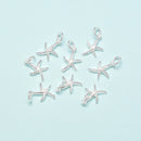 925 Sterling Silver Sea Starfish Charm Pendant Size 10x15mm 5pcs per Bag