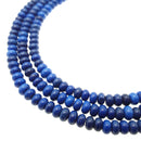 blue magnesite turquoise smooth rondelle