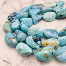 natural blue opal nugget beads