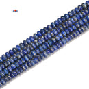 Middle Grade Natural Lapis Smooth Rondelle Beads Size 4x6mm 5x8mm 15.5'' Strand
