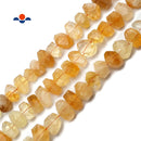 Natural Citrine Faceted Nugget Chunk Beads Approx 12x20mm 15.5" Strand