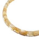 citrine smooth triangle tube shape beads