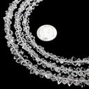 High Grade Clear Herkimer Diamond Quartz Beads 4mm 5mm 6mm 7mm 8mm 16" Strand