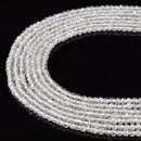 Natural Topaz Faceted Round Beads Size 2mm 3mm 4mm 15.5'' Strand