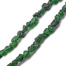 Garnet Rough Pebble Nugget Beads Red/Green/Blue Size 6-7mm 15.5" Strand
