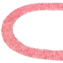 Natural Strawberry Quartz Faceted Cube Beads Size 2.5mm 15.5'' Strand