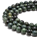 kambaba jasper smooth round beads