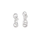 925 Sterling Silver Hook Clasp Size 4x10mm 6x13mm 5-7PCS per Bag Sold by Bag
