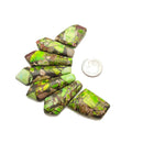 Light Green Sea Sediment Jasper Graduated Arrow Shape Set Size 15x35mm-15x45mm