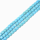 Blue Turquoise Smooth Square Beads Size 10mm 15.5'' Strand