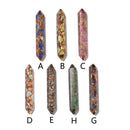 Mixed Bronzite Gemstone Double Terminated Point Size 15x100mm Sold By Piece
