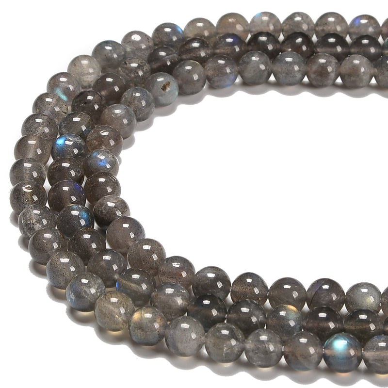 Top Quality Labradorite Smooth Round Beads Size 4mm 6mm 8mm 10mm 15.5'' Strand
