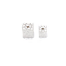 925 Sterling Silver Cube Beads 6mm (4pcs per Bag) 7.5mm (2pcs per Bag)
