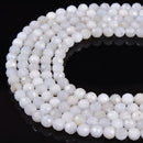 Natural Rainbow Moonstone Faceted Round Beads Size 6mm 15.5" Strand