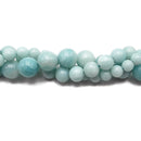 High Grade Green Peruvian Amazonite Smooth Round Beads 6mm 8mm 10mm 15.5"Strand