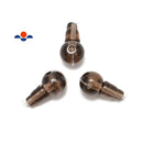 smokey quartz guru beads three holes t beads