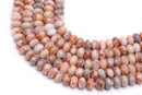 red web jasper smooth rondelle beads