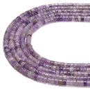 Natural Amethyst Heishi Disc Beads Size 2x4mm 15.5'' Strand