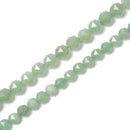 Natural Green Aventurine Diamond Star Cut Beads Size 8mm 10mm 15.5'' Strand