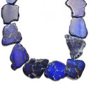 dark blue sea sediment jasper freeform slab slice beads