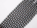 natural gray hematite smooth rice shape beads