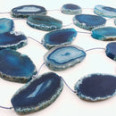 blue agate slice matte