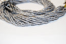 silver plated hematite matte cube beads