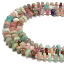 Mix Natural Gemstone Pebble Nugget Slice Chips Beads Size 8-9mm 15.5'' Strand