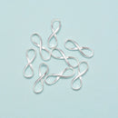 925 Sterling Silver Connector Clasp Size 6x19mm, 7pcs per Bag Sold by Bag