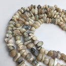 natural white opal irregular pebble nugget beads