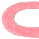 Rose Quartz Smooth Cube Beads Size 4mm 15.5'' Strand