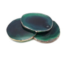 Agate Coaster Geode Round Slices Pink Green Yellow Blue Brown Gray Size 2.5"-3"