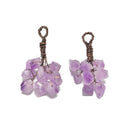 Natural Amethyst Coppper Wirewrap Pendant Size 50-55mm Sold Per Piece