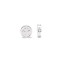 925 Sterling Silver Cross Coin Beads Size 2.5x8mm 3pcs per Bag