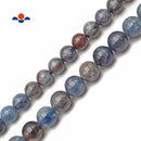 Natural Light Blue Kyanite Smooth Round Beads 12mm 14mm 15.5" Strand