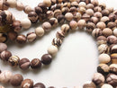 african zebra jasper matte round beads