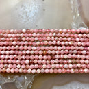 natural rhodochrosite faceted round