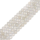 Natural Milky Quartz Smooth Round Beads Size 6mm 8mm 10mm 15.5'' Strand