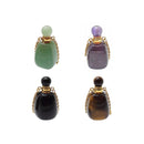 natural stone essential oil necklace perfumesmooth bottle gold chain