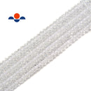 clear k crystal glass faceted rondelle beads