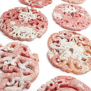 pink white jade hand carved chinese pendant