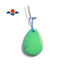 green chrysoprase pendant teardrop or irregular shape