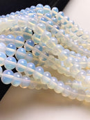 opalite smooth rondelle beads 