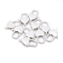 925 Sterling Silver Heart Clasp Size 8x13mm Sold 3 Pcs Per Bag