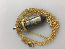 pyrite pendulum pendant healing point chain