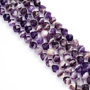 teeth amethyst faceted star cut beads