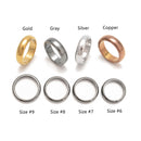 Four Sizes Hematite Band Ring Basic Ring Arc Ring 4 Pcs Per Bag Sale By Bag